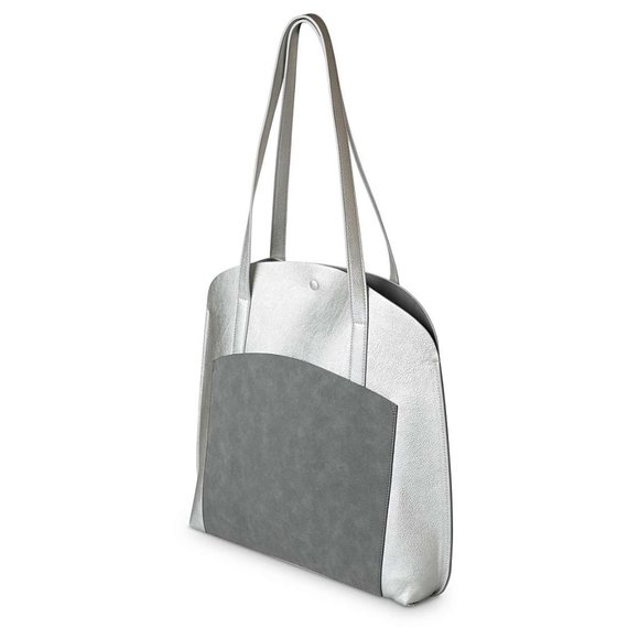 Oliver Bonas Handbags - Oliver Bonas Carla Contrast Pocket Tote Bag